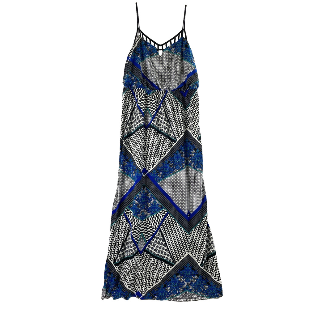 No Boundaries Maxi Sundress‎ Juniors XL 15-17 Patchwork Floral Spaghetti Strap